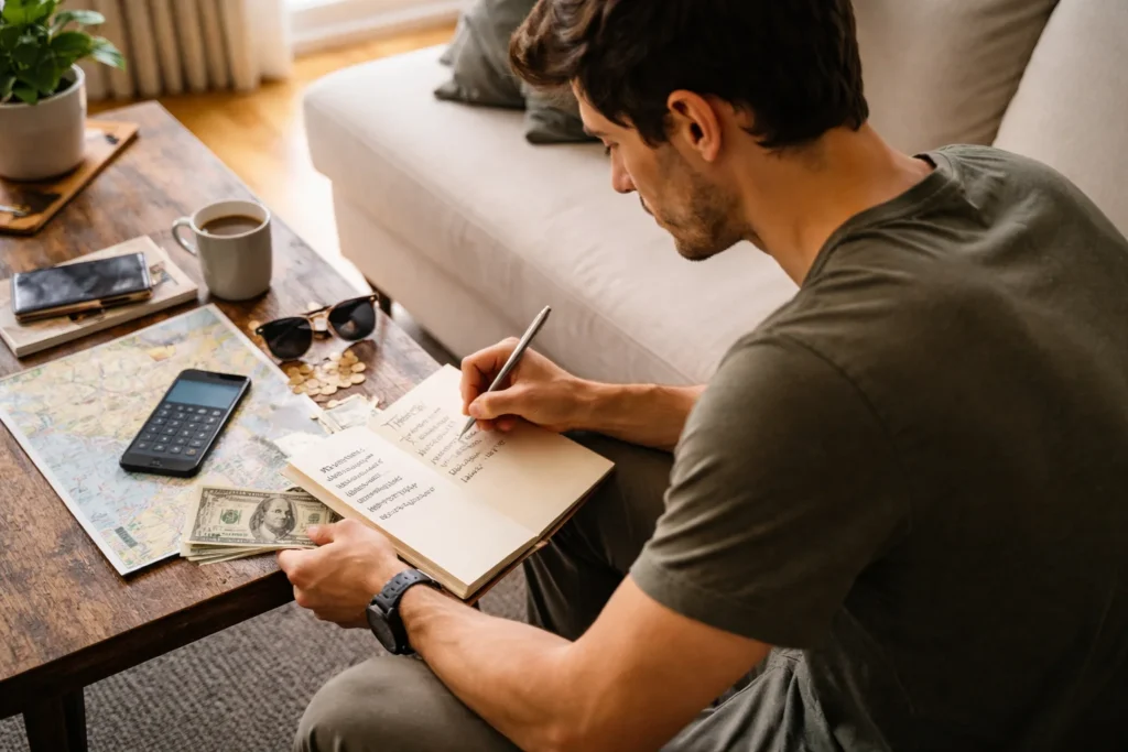 traveler planning budget expenses